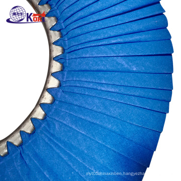 Z-shaped polishing wheel polishing metal